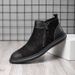 European Warm Series Winter Men's Genuine Leather High-top Casual Trendy Shoes Korean Style Versatile Fleece-lined Martin Boots_vogvips.com