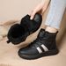 Winter New Snow Boots For Women, Fleece-Lined Thickened, Outdoor Warm Boots, High-Top, Snow-Proof And Slip-Resistant,_vogvips.com