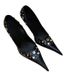 Spicy Girl Women's Pointed Toe High Heels 2025 Spring New Punk Rivet Rhinestone Closed Toe Mule Shoes_vogvips.com