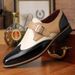Spring And Summer Business Formal Casual Brogue Carved Leather Large Size 48 Fashion Versatile Men's Shoes_vogvips.com