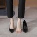 wangjia Wangjia Genuine Leather Etiquette High Heels Women Soft Sole Comfortable For Long Standing Flight Attendant_vogvips.com