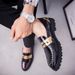 Men's Fashion Leather Shoes Low Top Outdoor Foot Cover Platform Shoes_vogvips.com
