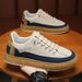 Summer New Breathable Canvas Fashion Versatile Small White Thick Sole Sports Casual Board Shoes Men's_vogvips.com