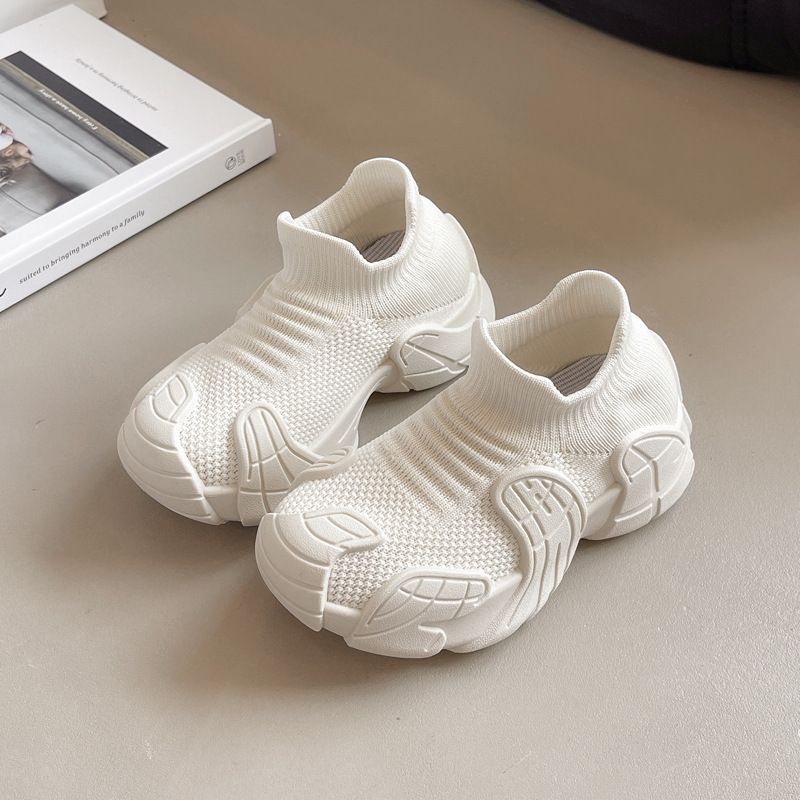 2026 New Spring Autumn Elastic Boys And Girls, Children's Running Shoes, Breathable Knit Sock Shoes For Older Kids_vogvips.com