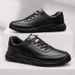 Height-increasing Men's Shoes Men's Casual Leather Shoes Genuine Leather One-pedal Sports Shoes Men's Warm And Fleece Board Shoes_vogvips.com