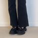 2025 Spring/Summer Vintage Thick-Soled Height-Increasing Round-Toe Mary Jane Versatile Cross-Strap Soft Ballet-Style_vogvips.com