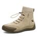 High-top Large-size Women's Shoes First-layer Leather Women's Martin Boots Short Boots Sports And Leisure Shoes Versatile Leather Boots_vogvips.com