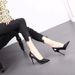 Brand Authentic Soft Leather 2025 Spring And Autumn New Pointed Toe High Women's Stiletto Heels Professional Work Shoes_vogvips.com