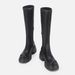 Over-the-Knee Black Thick-Soled Martin For Women, Petite Elastic Slim Boots, Long Tube Riding Boots_vogvips.com