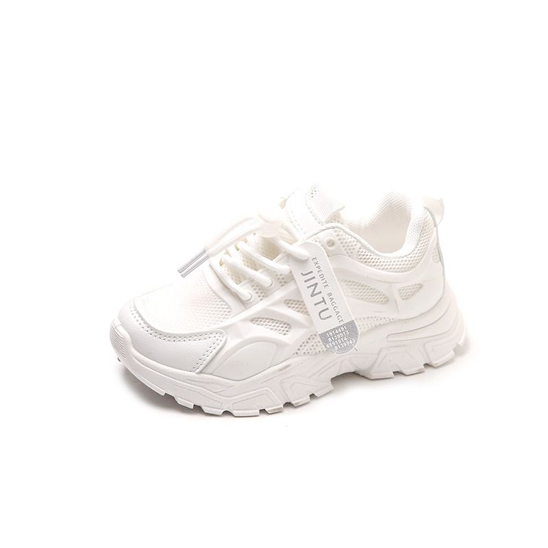 Girls' Brathabl Snakrs 2026 Summr Nw Koran Styl Childrn's Msh Whit For Fmal Studnts Running Shos Soft_vogvips.com