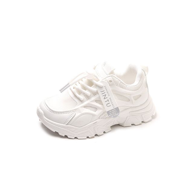 Girls' Brathabl Snakrs 2026 Summr Nw Koran Styl Childrn's Msh Whit For Fmal Studnts Running Shos Soft_vogvips.com