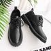 Euro Step Summer Breathable For Men British Business Formal Casual Versatile Korean Style Trendy Youth Black Suit Small Leather_vogvips.com