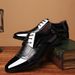 Spring New Leather Men's Business Dress Large Size Fashion Hundred Tower Wedding Shoes_vogvips.com