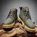 Men's High-Top Martin Boots - Waterproof PU Leather Desert Work Boots For Outdoor & Casual Wear_vogvips.com