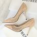 Heel Sandals Patent Leather Sexy Slimming Heels Women S Thin High Heel Shallow Mouth Pointed Toe Mesh Hollow Lace Single Shoes Women Sandals_vogvips.com