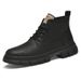 Large Size High Top Martin Boots Men's Side Zipper Platform Boots Tooling Locomotive Boots_vogvips.com