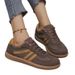 Women's Plus Size Cross Training Shoes Retro Color Block Flat New American Style Wholesale_vogvips.com