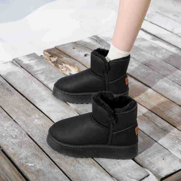 Northeast Women's Shoes Winter Short 2025 New Thick Sole Fleece Lined Thickened Warm Snow Cotton Boots_vogvips.com