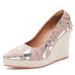 Women’s Shoes Wedge Heel Thick Bottom Pointed Toe Shallow Mouth High Heel Women's Single Shoes Straw Rope Bottom Large Size Shoes Shoes_vogvips.com