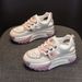 Leather Hollow Dad Shoes Women's Retro Lightweight Inner Height Increase Casual Sports Shoes Platform Sandals_vogvips.com