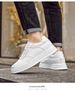 Invisible Inner Height Increase Men's Shoes Soft Baseplate Shoes Men's Casual Breathable White Shoes_vogvips.com