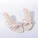 Elegant Bow Detail High Heel Sandals For Women - Comfortable PU Slingback Pumps With Rubber Sole (Black, Red, Beige)_vogvips.com