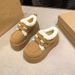 SHLIANG New Women's Winter Fashion Round Toe Designer Snow Boots Lace Up Walking Comfortable Lightweight Short Boots X0065_vogvips.com