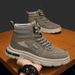 European Warm Series Men's Martin High Top Autumn 2025 New Trend Mid-Top Work Outdoor Wear-Resistant Hiking Boots_vogvips.com
