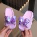 Girls' Glitter Bow Slide Sandals - Soft EVA Slippers For Kids & Teens, Non-Slip Beach & Casual Wear Bow Princess Style, Beach Sandals For Children_vogvips.com