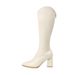 A6991-2 Knight For Women, High V-Mouth White Thick Leg Large Tube Circumference Boots, Over-the-Knee Long Boots_vogvips.com