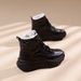 Women's Winter Snow 2024 Waterproof Non-Slip Fleece-Lined Short Boots Thickened Warm Cotton Shoes Women CY-033_vogvips.com