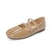 Ballet Mary Jane Shoes Round Head Shallow Mouth French Retro Fairy Style Flat Shoes Female_vogvips.com