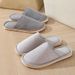 towel Fabric Cotton Slippers For Women, Beauty Salon Guest Room Supplies, Warm Home Use, All-season Shoes_vogvips.com