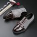 Men's Fashion Bow Dress Formal Derby Shoes Black Business High-end Trendy Men's Shoes Oxford Shoes British Round Toe Wedding New Shoes_vogvips.com