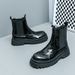 New Fashion Chelsea Boots Men's Pointy Toe Retro Boots British Men's Boots Leather Boots Leather Shoes_vogvips.com
