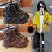 Girls' Ankle Boots 2025 New Style Children's Leather Boots With Cotton Added For Spring And Autumn_vogvips.com
