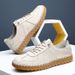 Soft Genuine Leather Cowhide Casual Spring Autumn Summer Comfortable Dad Cow Muscle Sole Men's Shoes_vogvips.com