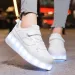Pink Fashion Girls Boys LED Light Roller Skate Shoes For Children Kids Sneakers With Wheels Two 240723_vogvips.com