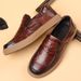 Inside Genuine Men's Top Layer Cowhide Leather Soft Sole Business Casual Shoes_vogvips.com