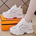 Mesh Breathable Heightening Women's Single Shoes Thick-soled Women's Sports Shoes Soft-soled Non-slip Dad Shoes_vogvips.com