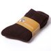 Autumn Winter Men's Solid Color Casual Terry Mid-Calf Thickened Wool Women's Warm Socks_vogvips.com
