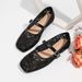 European And American Cross-Border Hot-Selling Women's 2025 New Lace Breathable Flat Fairy Style One-Strap Single_vogvips.com