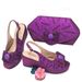 Women's Shoes Large Size Women's Shoes Birthday Party Shoes Small Wedge Heel Thick Sole Shoes With The Same Design Clutch Bag Diamond Flower_vogvips.com