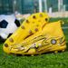 High Gang Long Short Broken Nail Football Primary And Secondary School Students Leather Training Shoes For Youth Sports_vogvips.com