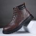 European Warm Series Autumn 2025 Martin Versatile Trendy British Style Thick-Soled Shoes New Men's Leather Boots_vogvips.com