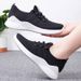 Cross-Border Plus Size Women's Casual Breathable Single Shoes Versatile Solid Color Sneakers Women_vogvips.com
