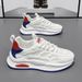 Summer New Breathable Mesh White Men's Versatile Thick Soled Sports Casual Dad Trendy Shoes_vogvips.com