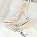 European And American Sexy Slimming High Heels Women's Shoes Slim Heels High Heels Shallow Mouth Pointed Mesh Hollow Lace Single Shoes_vogvips.com
