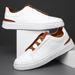 New British Style Men's Leather Loafers, Slip-on, Soft-soled, Soft-upper, Short Casual Style_vogvips.com