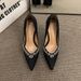 French-style Rhinestone-embellished High-heeled Shoes Women 2025, Versatile Black Elegant Pointed-toe Stiletto Shallow_vogvips.com